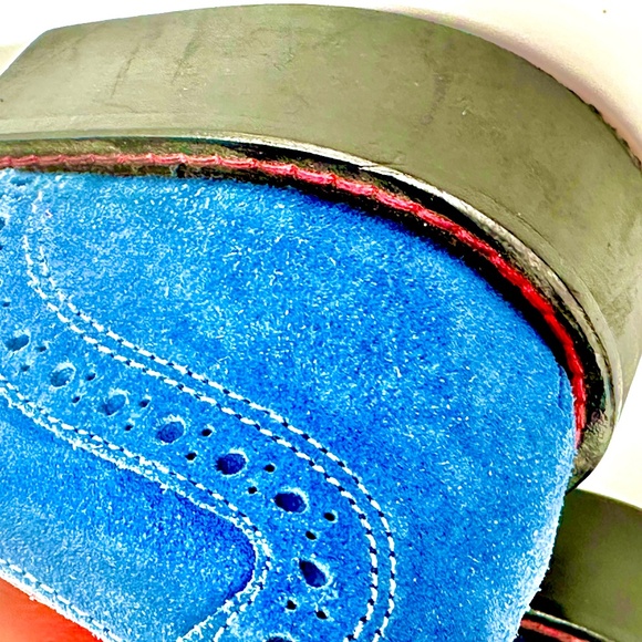 Bugatchi Suede Wingtip Derby's Mens SZ 9.5 - Picture 11 of 16